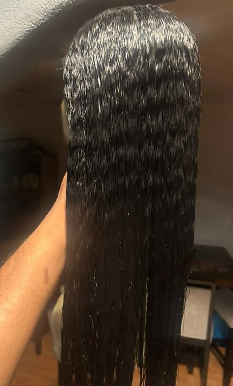 24" NATURAL KINKY U-PART WIG